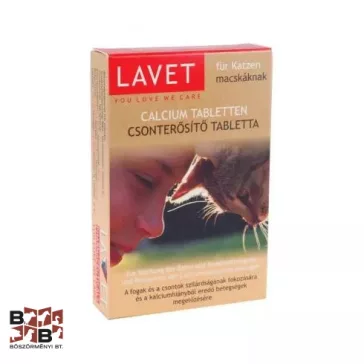 Lavet Calcium, Csonterősítő tabletta cicáknak 50db