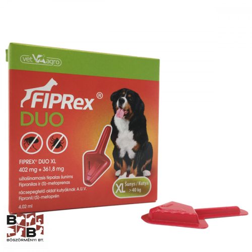 Fiprex Duo XL 402 mg + 361,8 mg rácsepegtető oldat kutyáknak