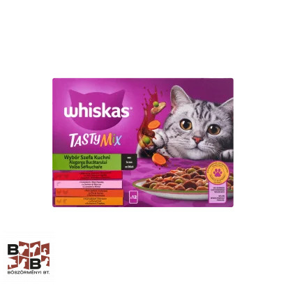 Whiskas Tasty Mix alutasakos macska eledel 4 féle ízben 12 x 85g