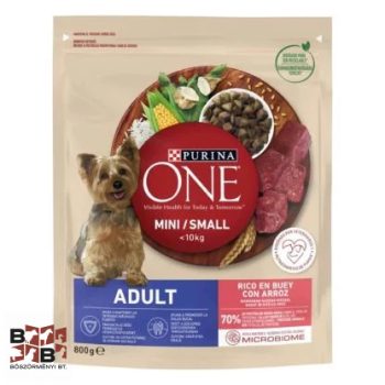   Purina One Mini/Small Adult száraz kutyaeledel marhával és rizzsel 800 g
