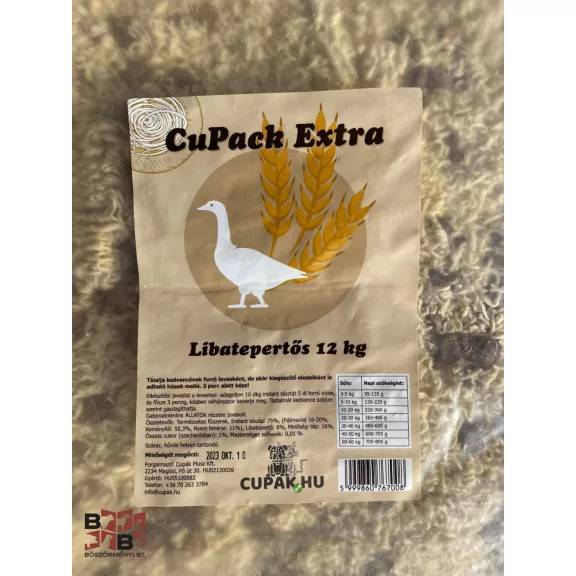 CUPACK Instant tészta libatepertős 12kg-os