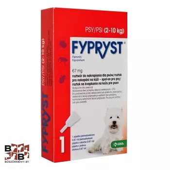   Fypryst Spot On kutya S 2-10 kg Ampulla kullancs és bolha elleni csepp Kutyáknak