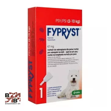   Fypryst Spot On kutya S 2-10 kg Ampulla kullancs és bolha elleni csepp Kutyáknak