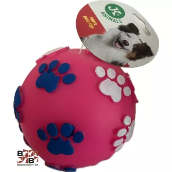   JK Animals Tappancsmintás műanyag labda 8cm több színben 