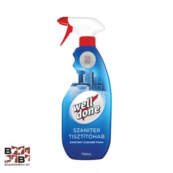   Well Done Enyhe vízkőoldó hatású szanitertisztító hab 750 ml
