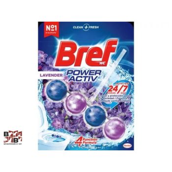   WC illatosító golyók, 50 g, BREF "Power Aktiv", levendula
