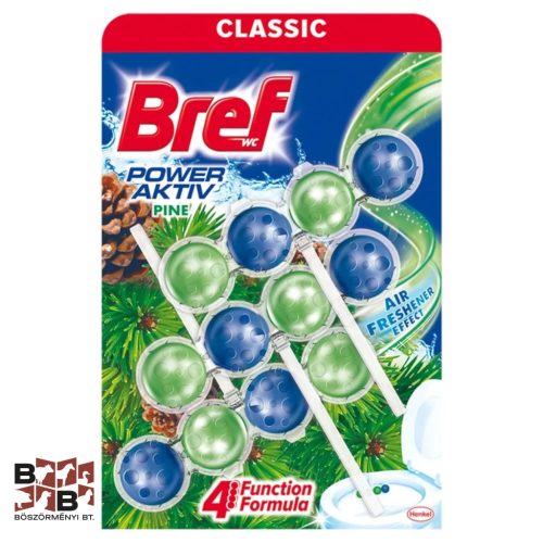 Bref Power Aktiv fenyő WC frissítő 3x 50 g
