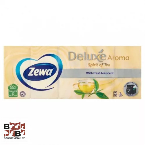 Zewa Deluxe 3 rétegű Papír zsebkendő - Spirit of Tea 10 db