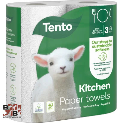 Tento Kitchen papírtörlő 3 rétegű 2 tekercs