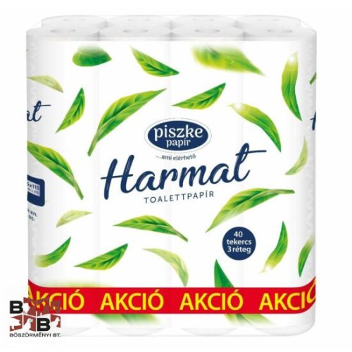 Harmat 40 kistekercses toalettpapír 3rtg M9,5 D10,8 13,80m 120lap cell 40tek/csomag
