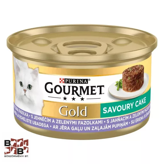 GOURMET GOLD Savoury Cake Báránnyal és zöldbabbal nedves macskaeledel GOURMET GOLD Savoury Cake Báránnyal és zöldbabbal nedves macskaeledel