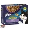 FELIX Sensations Jellies vegyes válogatás aszpikban nedves eledel felnőtt macskáknak 12x85g