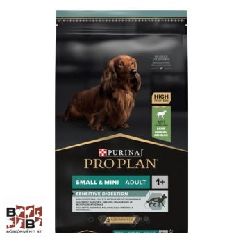    Pro Plan Small & Mini Adult SENSITIVE DIGESTION bárányban gazdag száraz kutyaeledel 7kg
