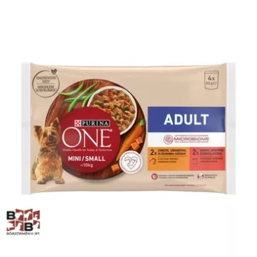 ONE Mini/small Adult Csirke-zöldbab-sárgarépa 4x85 g