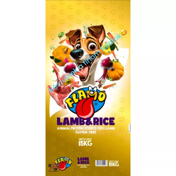 Flamo Lamb&Rice 15 kg kis szemű