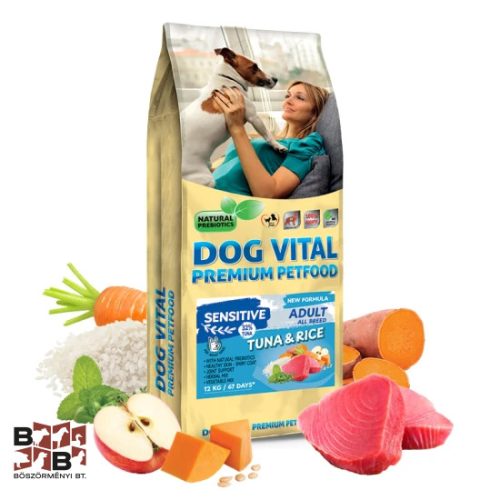 Dog Vital Sensitive Adult Tonhal és rizs 12 kg