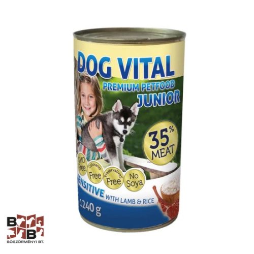 Dog Vital Junior konzerv lamb&rice 1240gr
