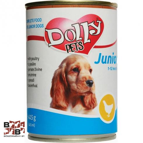 Dolly dog junior kutya konzerv 415gr csirkés