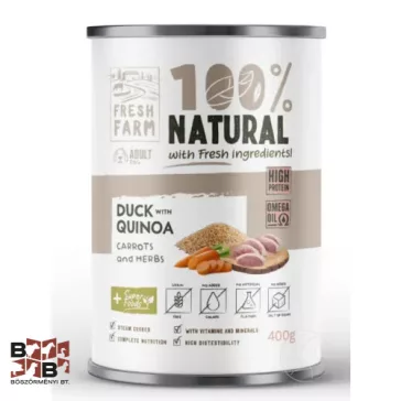   Fresh Farm durva pástétom kacsával, quinoával, répával és gyógynövényekkel 400 g