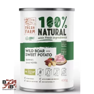   Fresh Farm durva pástétom vaddisznóval, bogyókkal és gyógynövényekkel 400 g