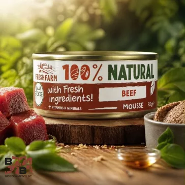 Fresh Farm marhás pástétom macskáknak 85 g