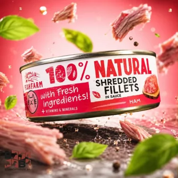 Fresh Farm sonkás és csirkés szószban 70 g