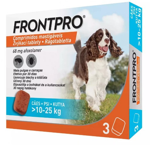 FRONTPRO rágótabletta kutyáknak (10–25 kg) 3 db