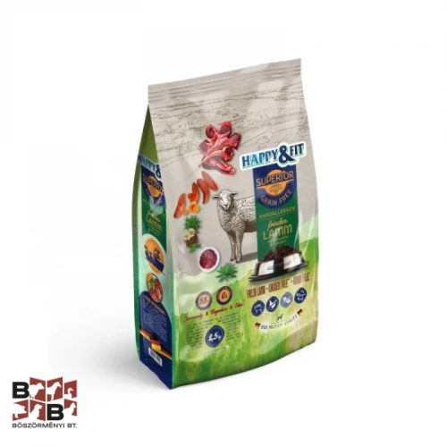 Happy&Fit Superior Hipoallergén Bárány, édesburgonyával és gyógynövényekkel 2,5kg