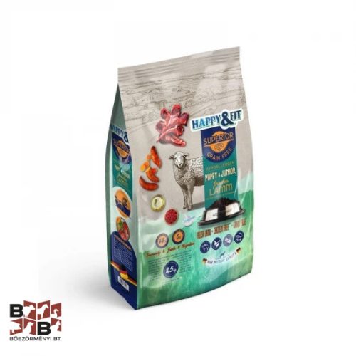 Happy&Fit Superior Hipoallergén GF Puppy & Junior Friss bárány, édesburgonyával 2,5kg