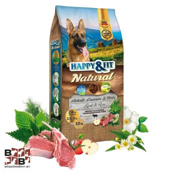 Happy&Fit Natural Adult Lamm&Reis12 kg