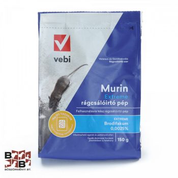  Vebi Murin Extreme rágcsálóirtó méreg, patkány és egér méreg, 150 g