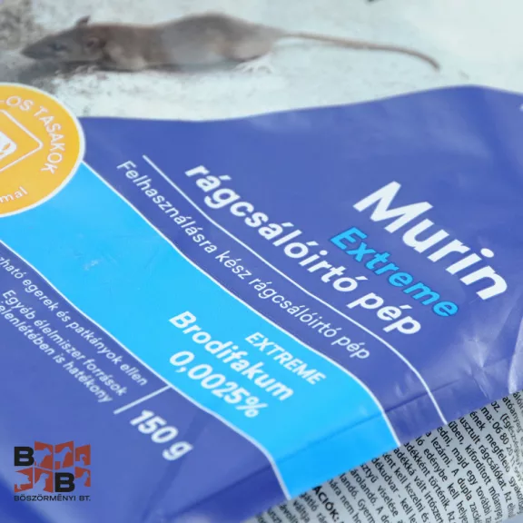 Vebi Murin Extreme rágcsálóirtó méreg, patkány és egér méreg, 150 g
