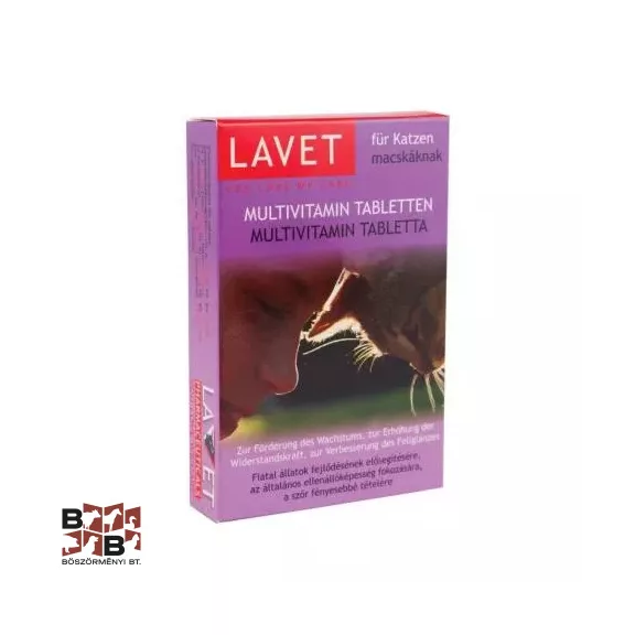 Lavet Multivitamin tabletta cicáknak 50 db Lavet Multivitamin tabletta cicáknak 50 db