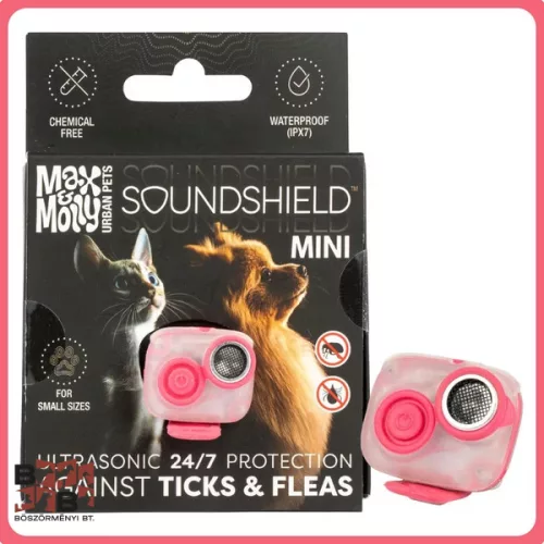 Max & Molly SoundShield MINI ROSE 24/7 cserélhető elemes ultrahangos kullancsriasztó