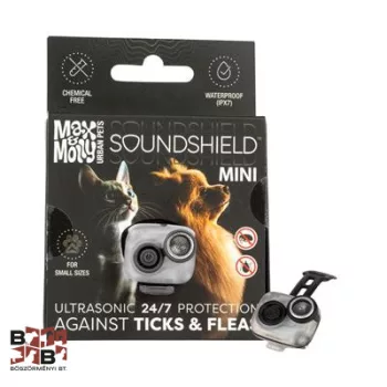   Max & Molly SoundShield MINI BLACK 24/7 cserélhető elemes ultrahangos kullancsriasztó
