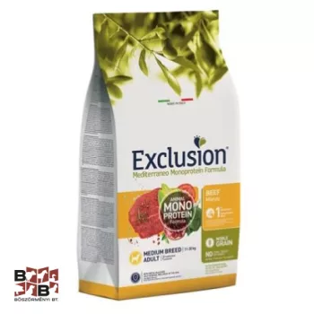   Exclusion Mediterraneo Monoprotein Adult Beef Medium száraz kutyatáp 12 kg