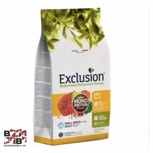 Exclusion Mediterraneo Monoprotein Adult Beef Small száraz kutyatáp 7 kg
