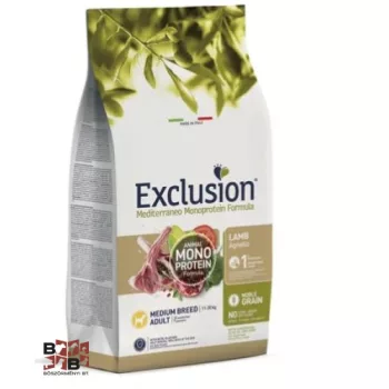   Exclusion Mediterraneo Monoprotein Adult Lamb Medium száraz kutyatáp 12 kg