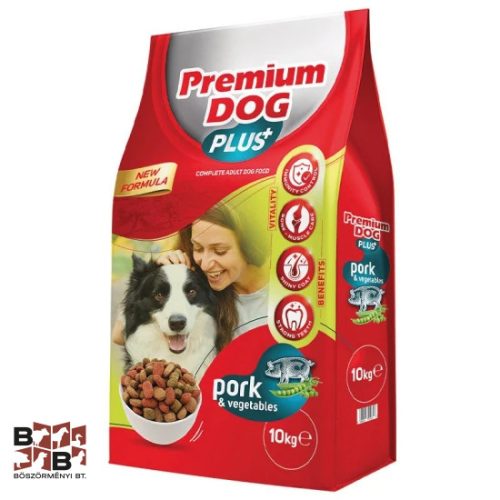 Premium Dog PLUSZ száraz Sertés-Zöldség 10kg
