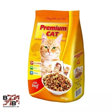Prémium Cat macskatáp - Marha 10kg