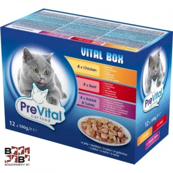 PreVital Alutasakos macska eledel Vegyes íz 12x100g