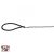 Trixie láncos póráz nylon fogóval 1m/4mm fekete
