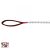 Trixie láncos póráz nylon fogóval 1m/4mm piros
