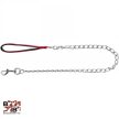 Trixie láncos póráz nylon fogóval 1m/4mm piros
