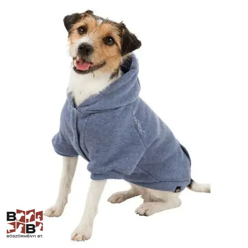 Trixie Kutyaruha Be Nordic Flensburg Pulóver, kapucnis L 55 cm Kék