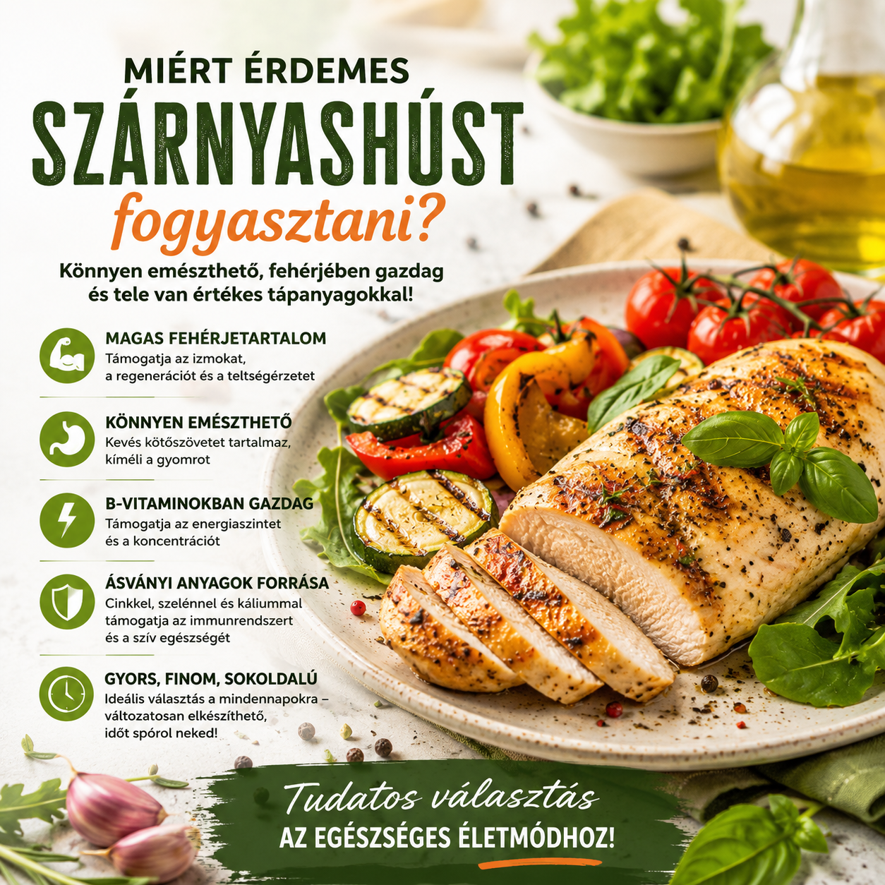Miért érdemes szárnyashúst enni?