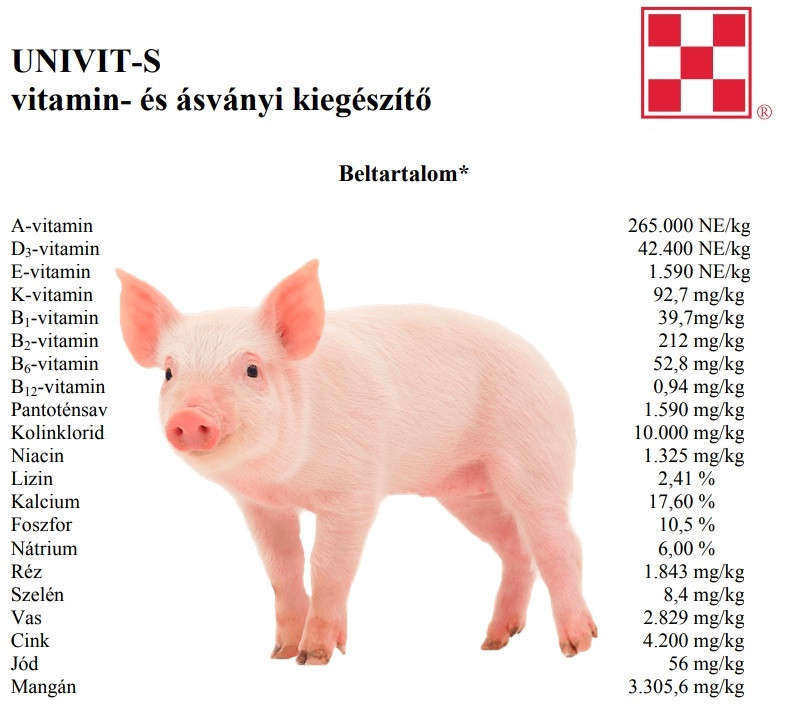 UNIVIT-S vitamin- és ásványi kiegészítő 2kg