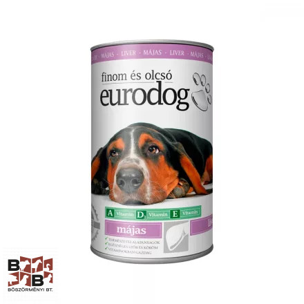 EURO DOG kutyakonzerv 1240g májas