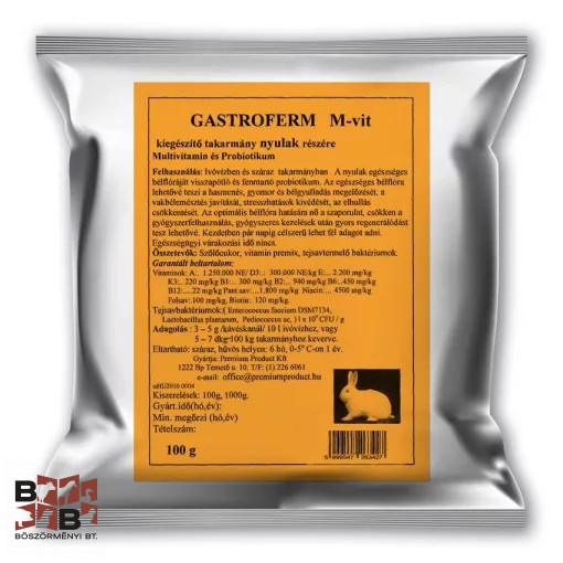 Gastroferm M-vit 100 g nyulak részére