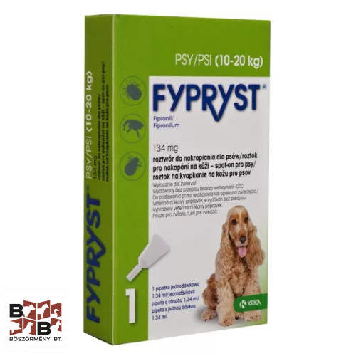 Fypryst Spot On 10-20kg 1,34ml Ampulla kullancs és bolha elleni csepp Kutyáknak

